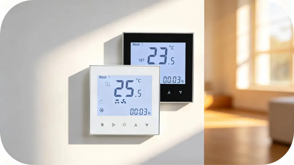 HTW-WF01-FC-4 Digital Thermostat for 4 pipe fan coil HVAC system indoor temperature control