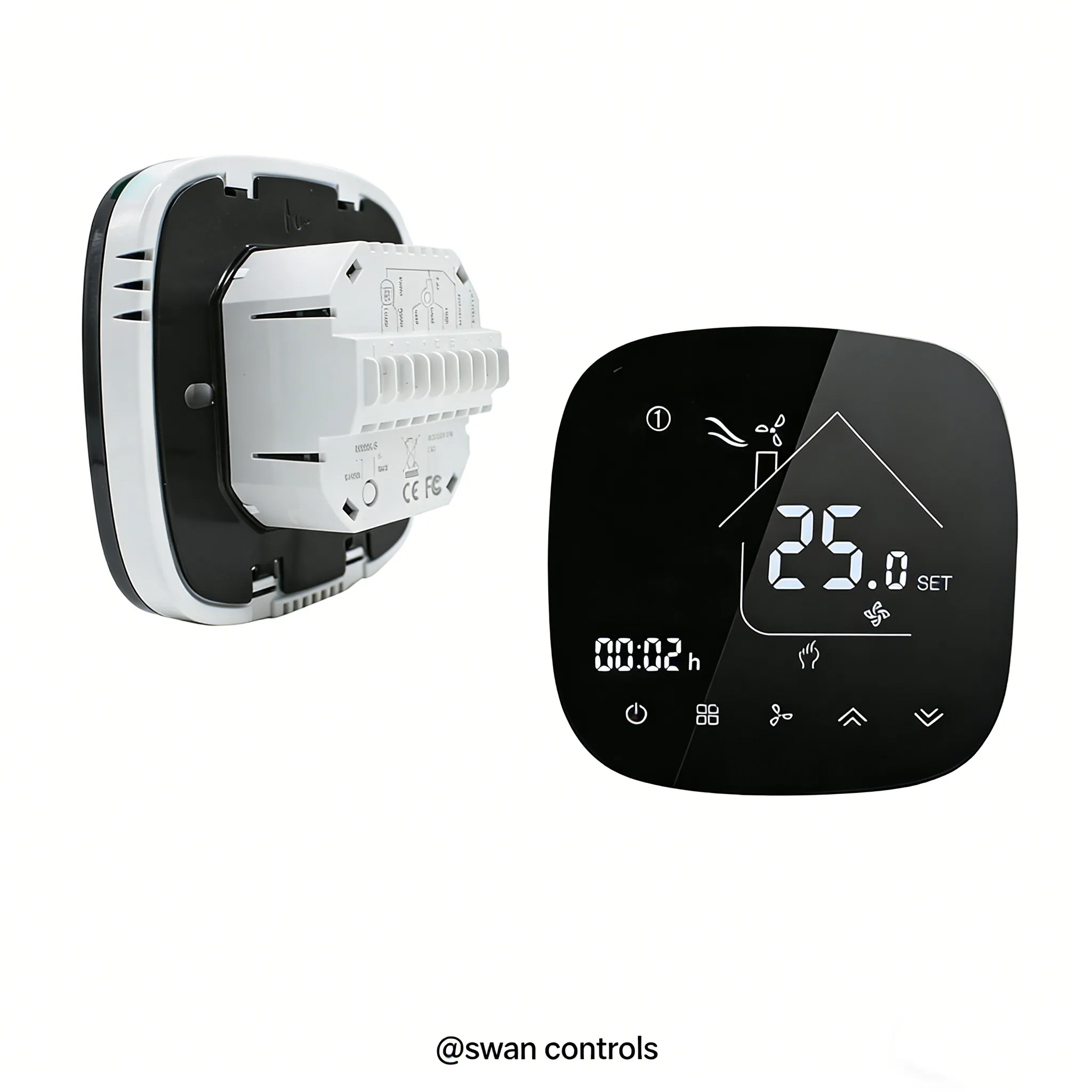 Factory Price Smart Thermostat for 2 Pipe Heating Cooling FCU Controller HTW-EB-FC-FC-2