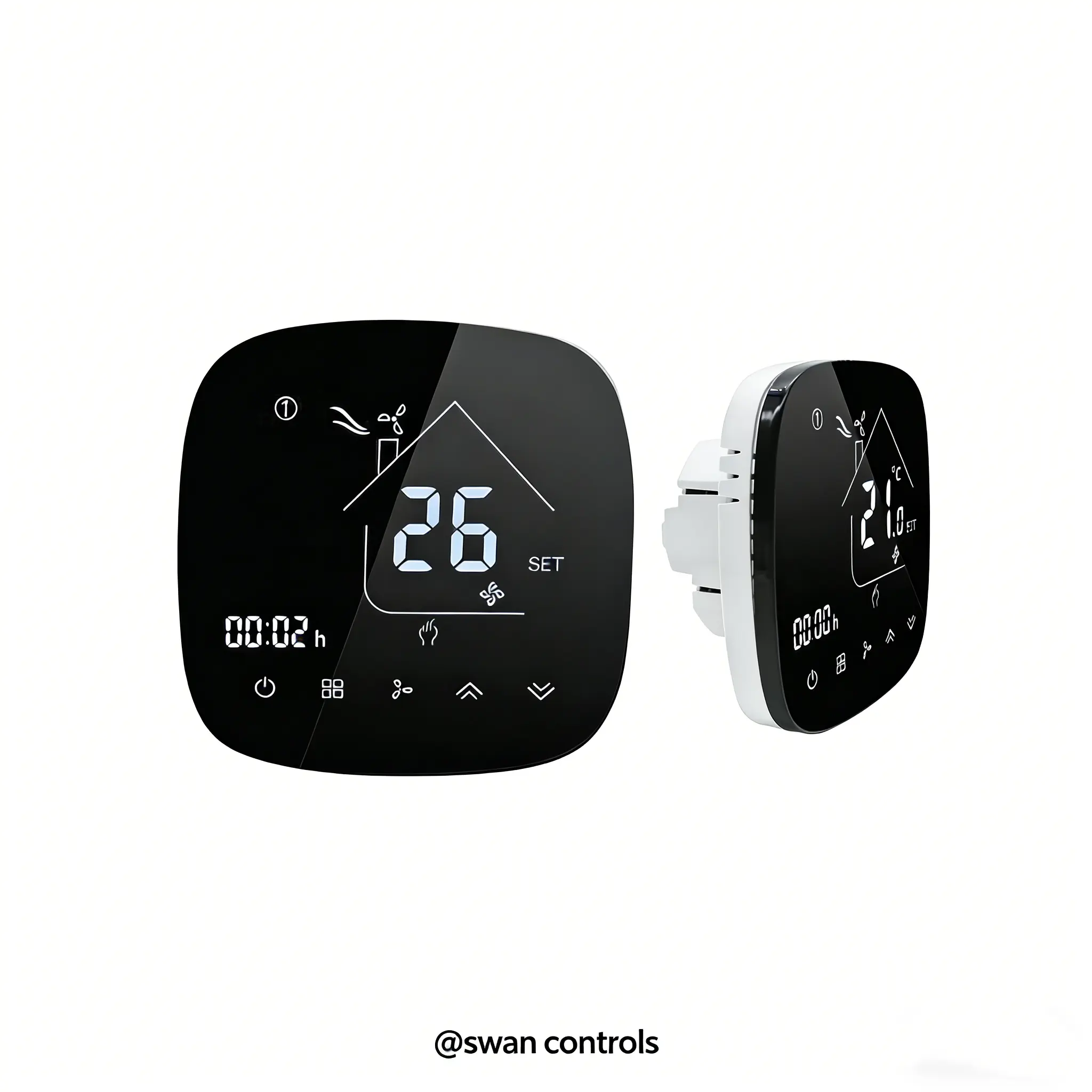 Popular OEM Tuya WiFi Thermostat for Smart 4 Pipe FCU Controller HTW-EB-FC-FC-4W HTW-EB-FC-FC-4W WiFi Thermostat for 4 pipe FCU smart temperature control