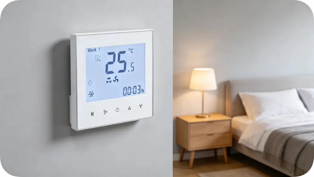 HTW-WF01-FC-2 fan coil thermostat for electronic 2 pipe fan coil thermostat room temperature control