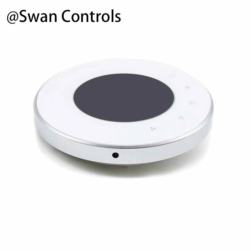 Round Fan Coil Thermostats for 2 Pipe HVAC Systems | Modern Temperature Controller Round design fan coil thermostats for 2 pipe HVAC system with modern temperature control