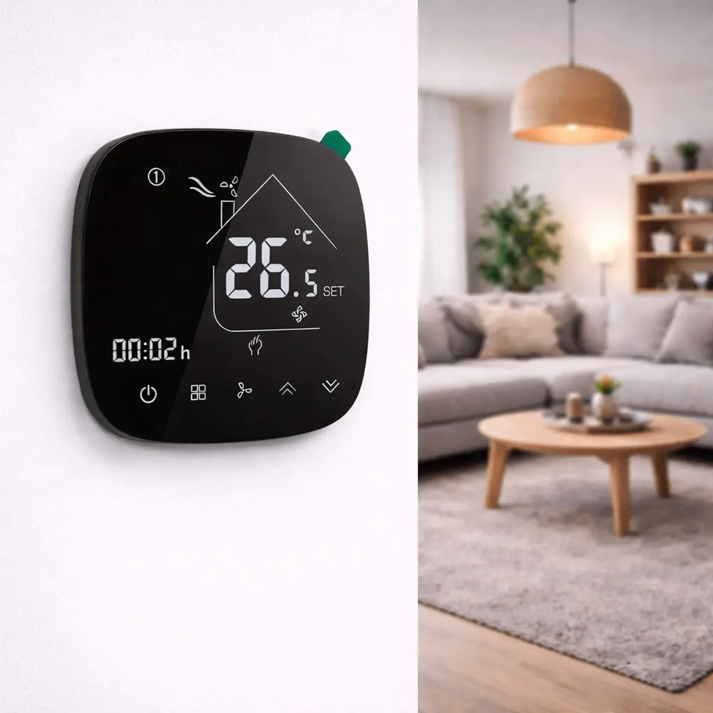 HTW-EB-FC-FC-2 Smart Thermostat for 2 pipe fan coil unit temperature control
