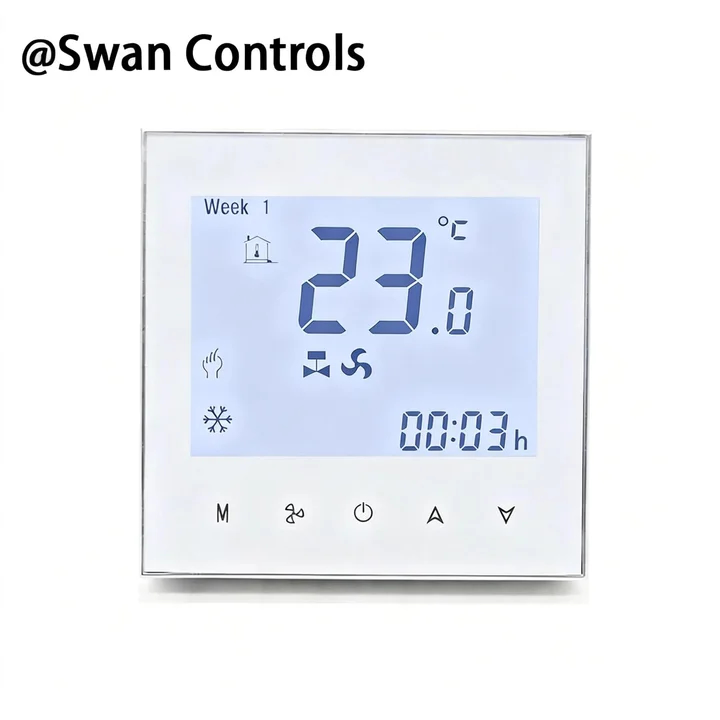 2 Pipe Digital Thermostat with Modbus Sensor for Fan Coil Systems 2 Pipe Digital Thermostat with Modbus sensor for fan coil system temperature control