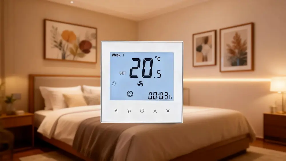 HTW-WF01-FC-4W Household Wifi Thermostat for 4 pipe fan coil unit HVAC system
