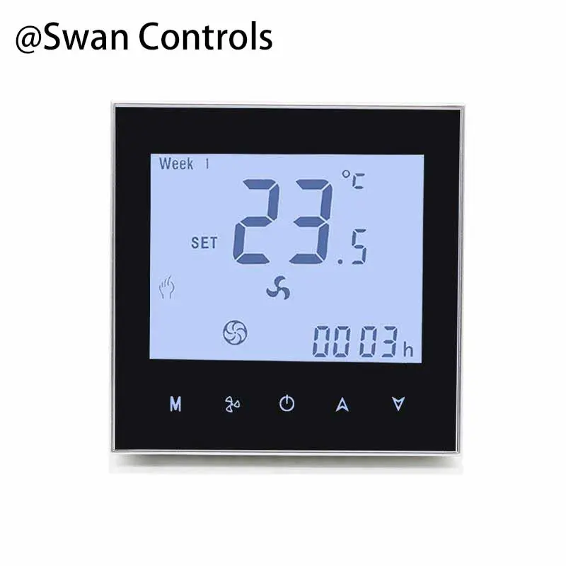 HTW-WF01-FC-4N Hvac Thermostat for FCU 4 Pipe System with Modbus HTW-WF01-FC-4N Hvac Thermostat for 4 pipe fan coil unit with Modbus BMS integration