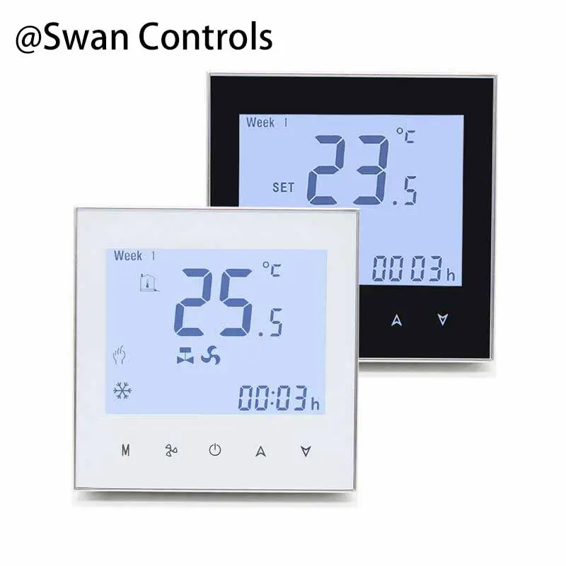 HTW-WF01-FC-4N Hvac Thermostat for FCU 4 Pipe System with Modbus HTW-WF01-FC-4N Hvac Thermostat for 4 pipe fan coil unit with Modbus BMS integration