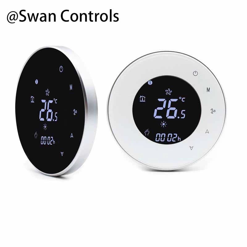 HTW-WF06-FC-2N Modbus Thermostat RS485 Controller Digital Modbus Thermostat for fan coil cooling and heating HVAC system with RS485 communication