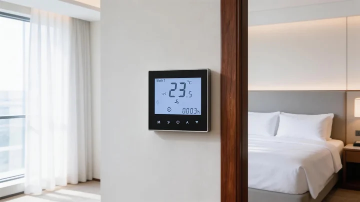 Fan Coil 4 Pipe Modbus Thermostats for HVAC systems with heating and cooling valve control