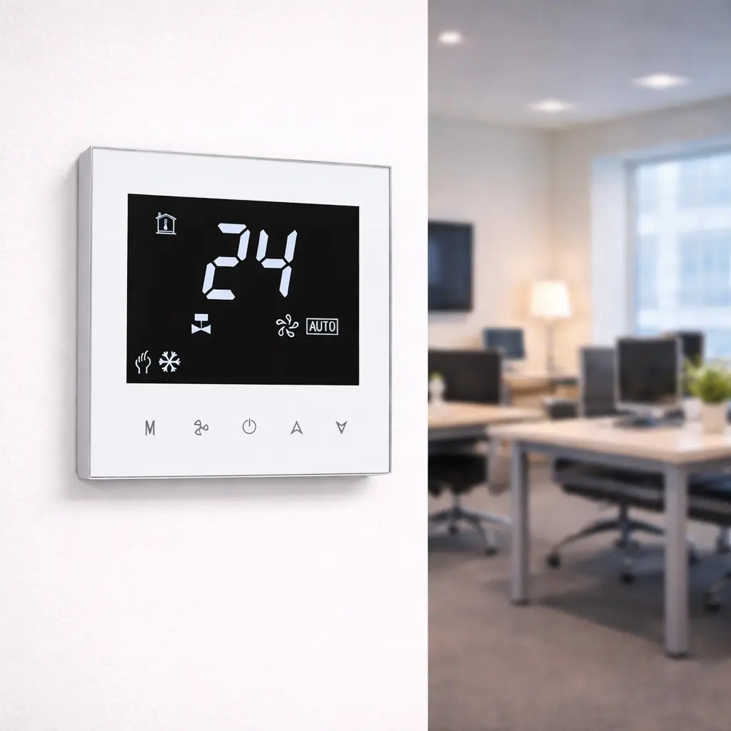 Factory support table stand WiFi Wireless Boiler Heating Thermostat with LED slide design and 3xAAA battery supply
