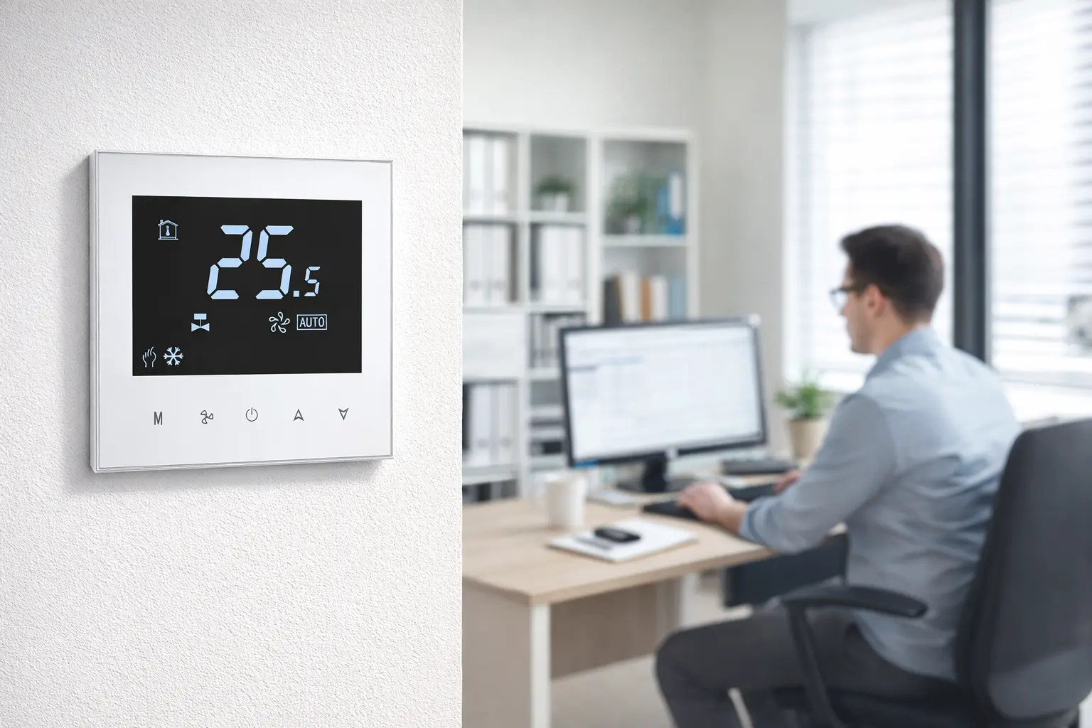 Factory support table stand WiFi Wireless Boiler Heating Thermostat with LED slide design and 3xAAA battery supply