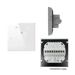 HVAC 2 Pipe Thermostat wall mounted 2 Pipe Thermostat for fan coil unit indoor temperature control