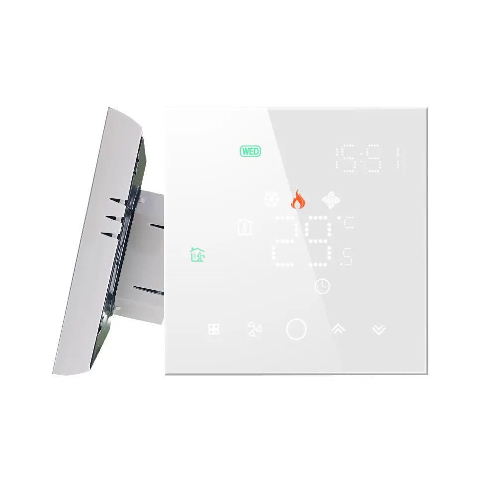 Best Price Tuya WiFi Thermostat for FCU Temperature Control HTW-WF03-FC-2W HTW-WF03-FC-2W WiFi Thermostat for FCU temperature control with 2 pipe fan coil system