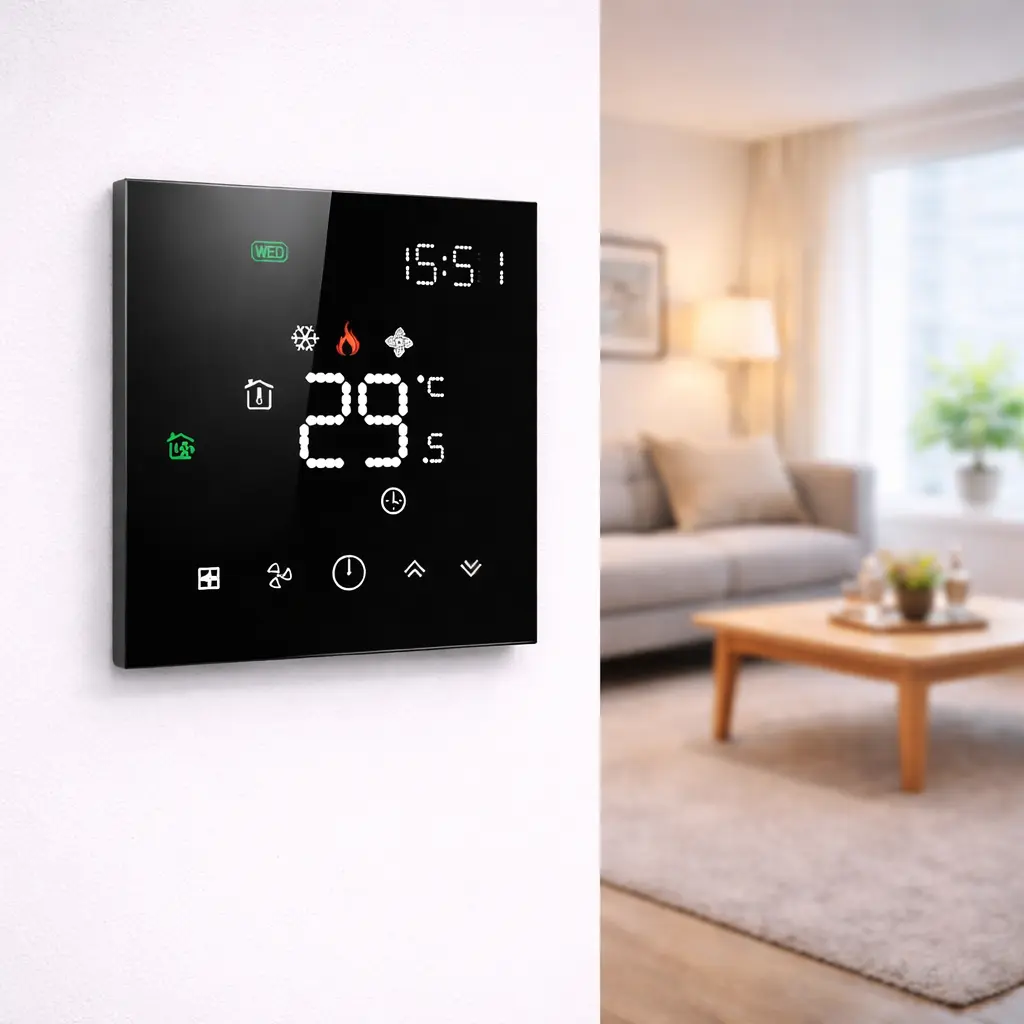 HTW-WF03-FC-4W WiFi Thermostat for 4 pipe FCU temperature control system