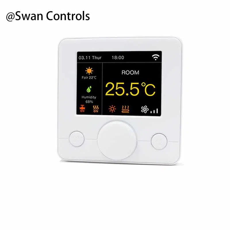 HTW-WF71-703 Smart Water Heating Thermostat with WiFi control for indoor heating system temperature management