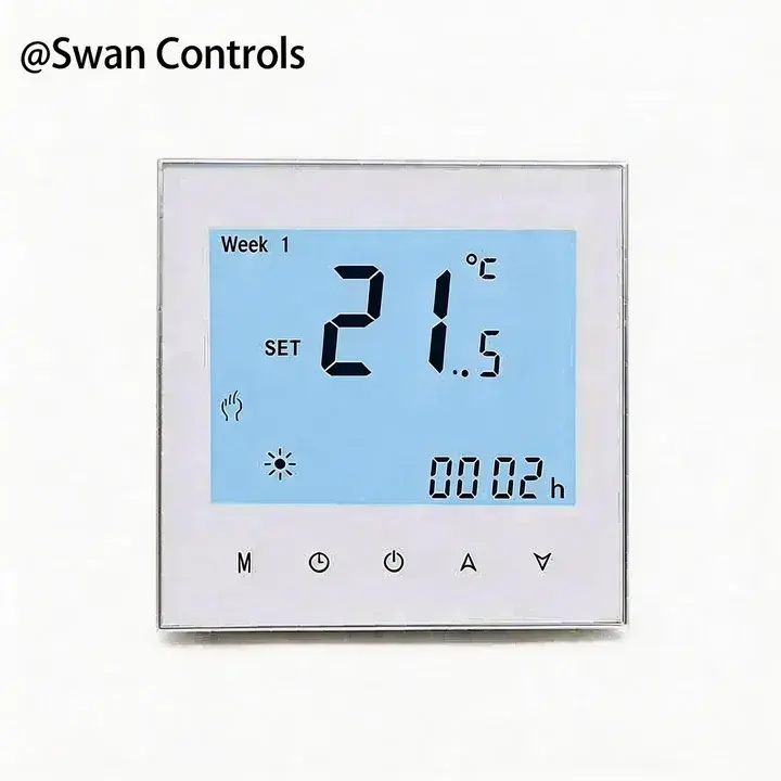 Electric Heating Thermostat with Modbus for Building Management System Control Electric Heating Thermostat with Modbus for electric underfloor heating and BMS integration