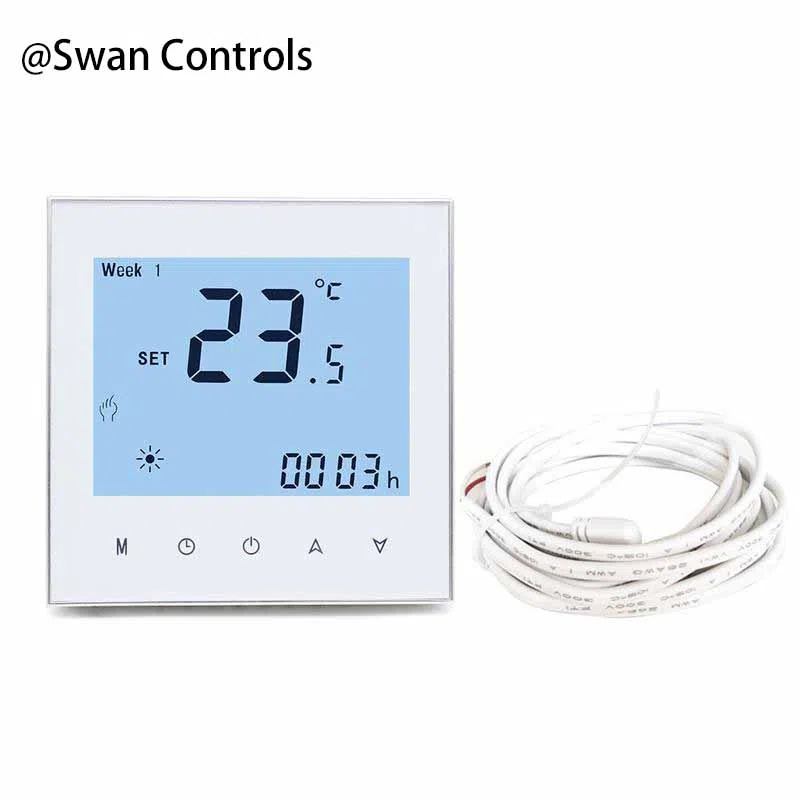 Electric Underfloor Heating Thermostat Controller for Indoor Floor Heating Systems Electric Underfloor Heating Thermostat with standalone control for floor heating temperature management