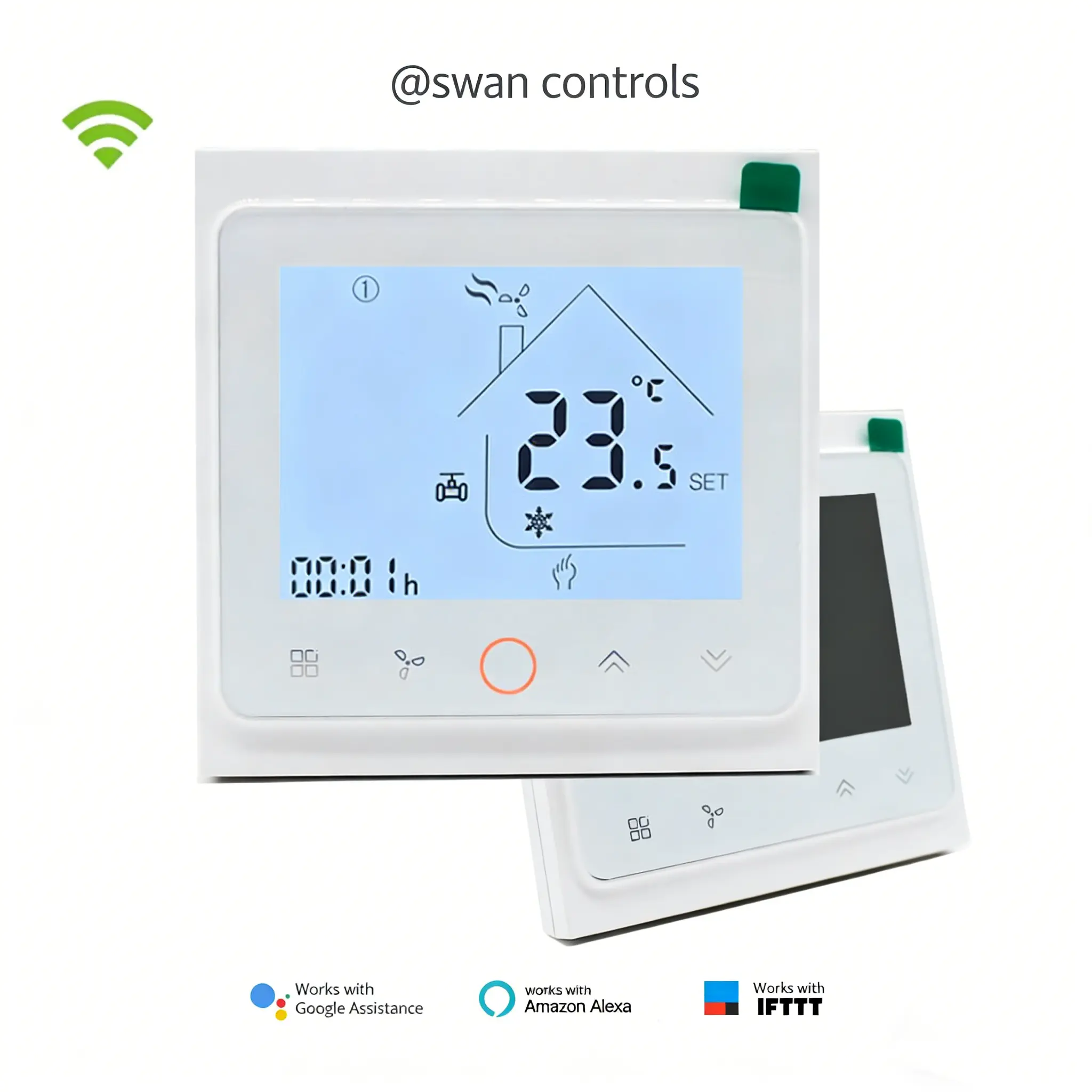 WiFi Thermostat With Keycard for AC Temperature Controller WiFi Thermostat With Keycard for fan coil HVAC temperature control