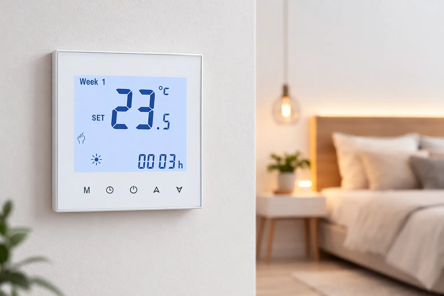 Gas Boiler Heating Thermostat with WiFi control for indoor HVAC heating systems