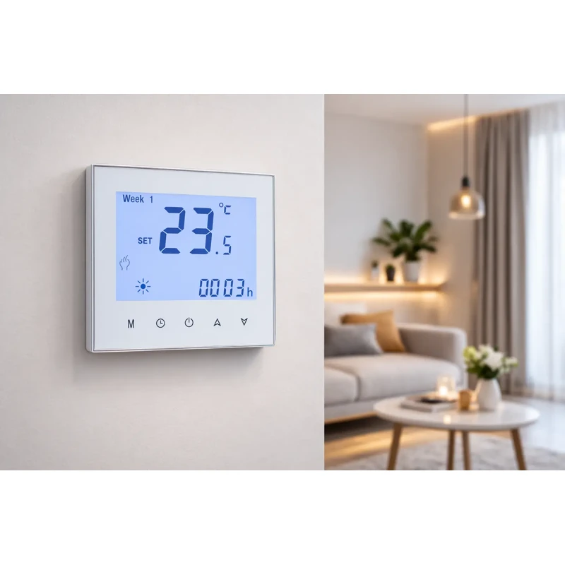 Gas Boiler Thermostat with wired control and external sensor for boiler heating systems