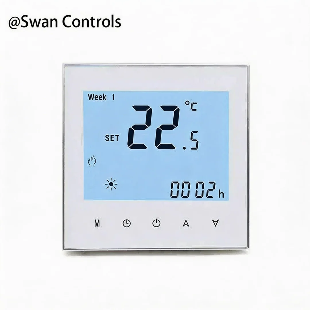 Wired Gas Boiler Thermostat for Programmable Heating Temperature Control Gas Boiler Thermostat with wired control and external sensor for boiler heating systems