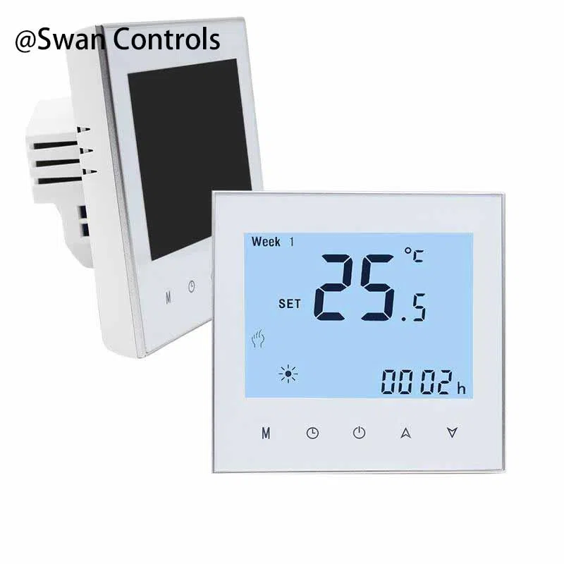 Wired Gas Boiler Thermostat for Programmable Heating Temperature Control Gas Boiler Thermostat with wired control and external sensor for boiler heating systems