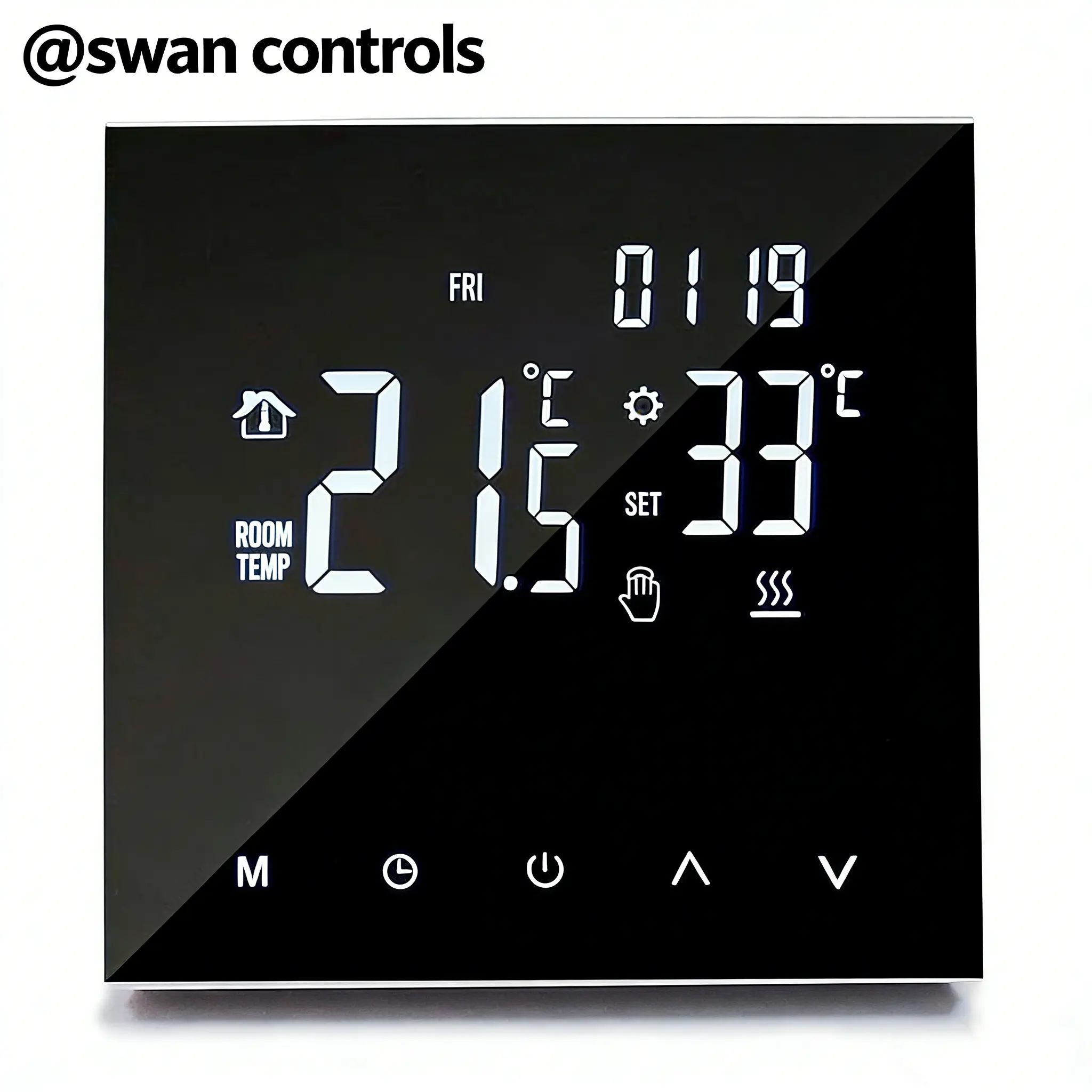 Tuya WiFi Water Gas Boiler Heating Thermostat White Backlit Temperature Controller WiFi Water Gas Boiler Heating Thermostat with white backlit screen for indoor boiler heating control