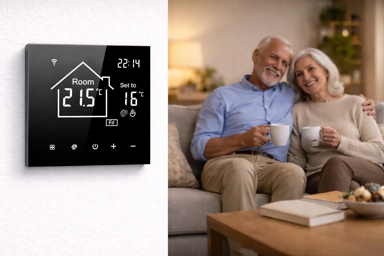 High quality WiFi Water and Boiler Heating Thermostat with 3A control for room temperature controller