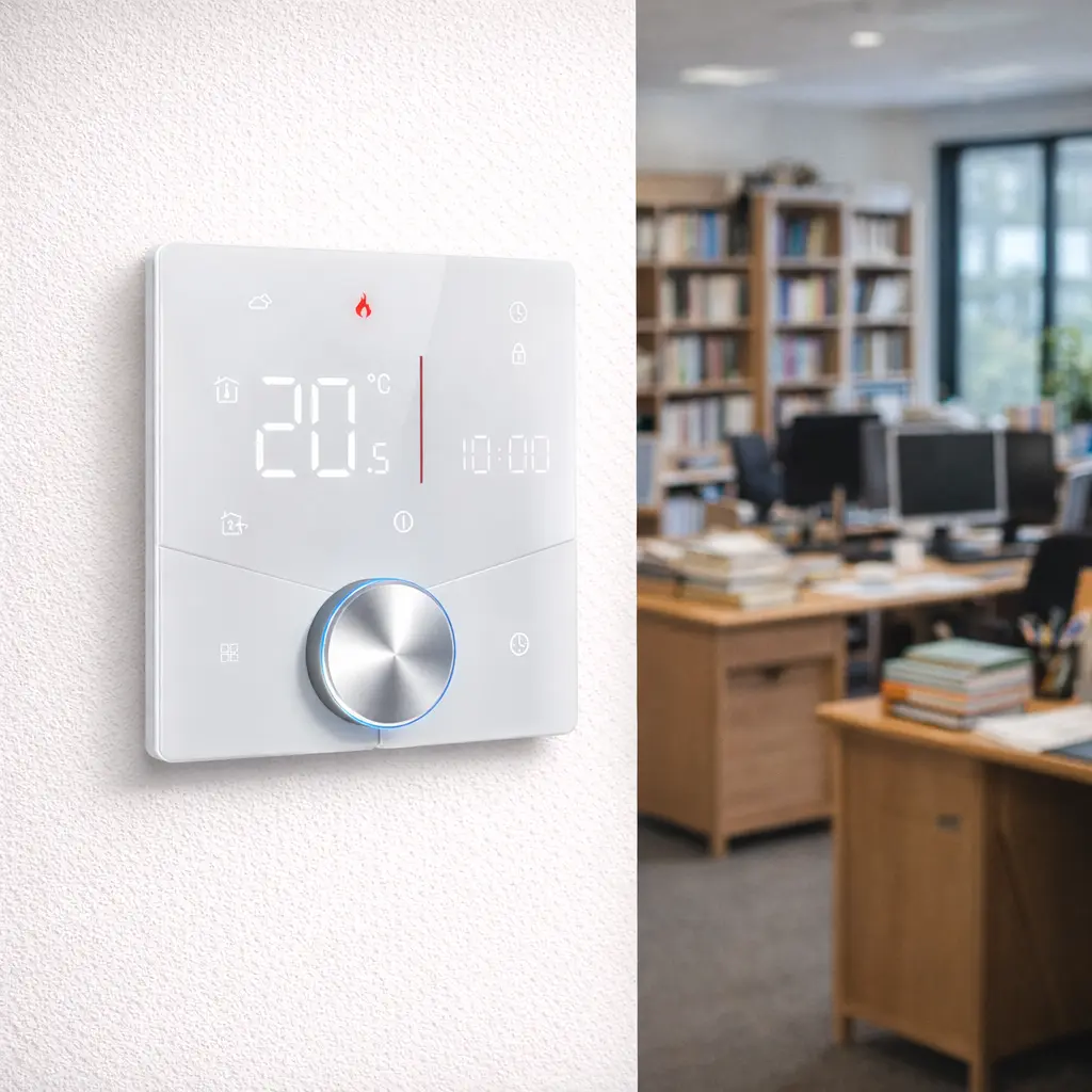 Modern design Matter Protocol Electric Underfloor Heating Thermostat with Tuya WiFi for room heating control