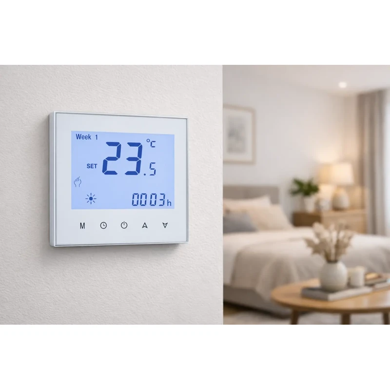Heating Thermostat with Modbus RS485 communication for water heating HVAC control