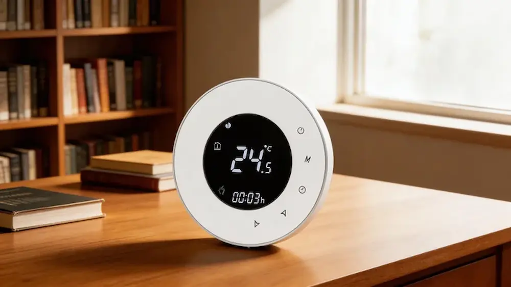 Modbus Heating Thermostat for electric underfloor heating system with programmable control and wall mounted design