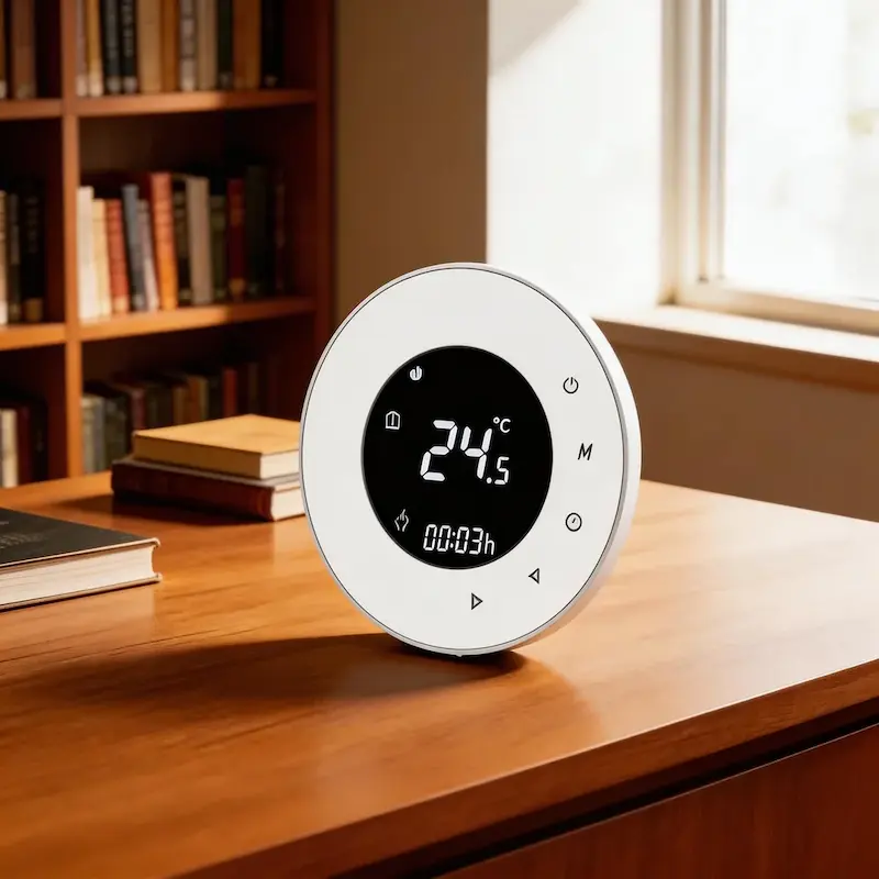 Modbus Heating Thermostat for electric underfloor heating system with programmable control and wall mounted design