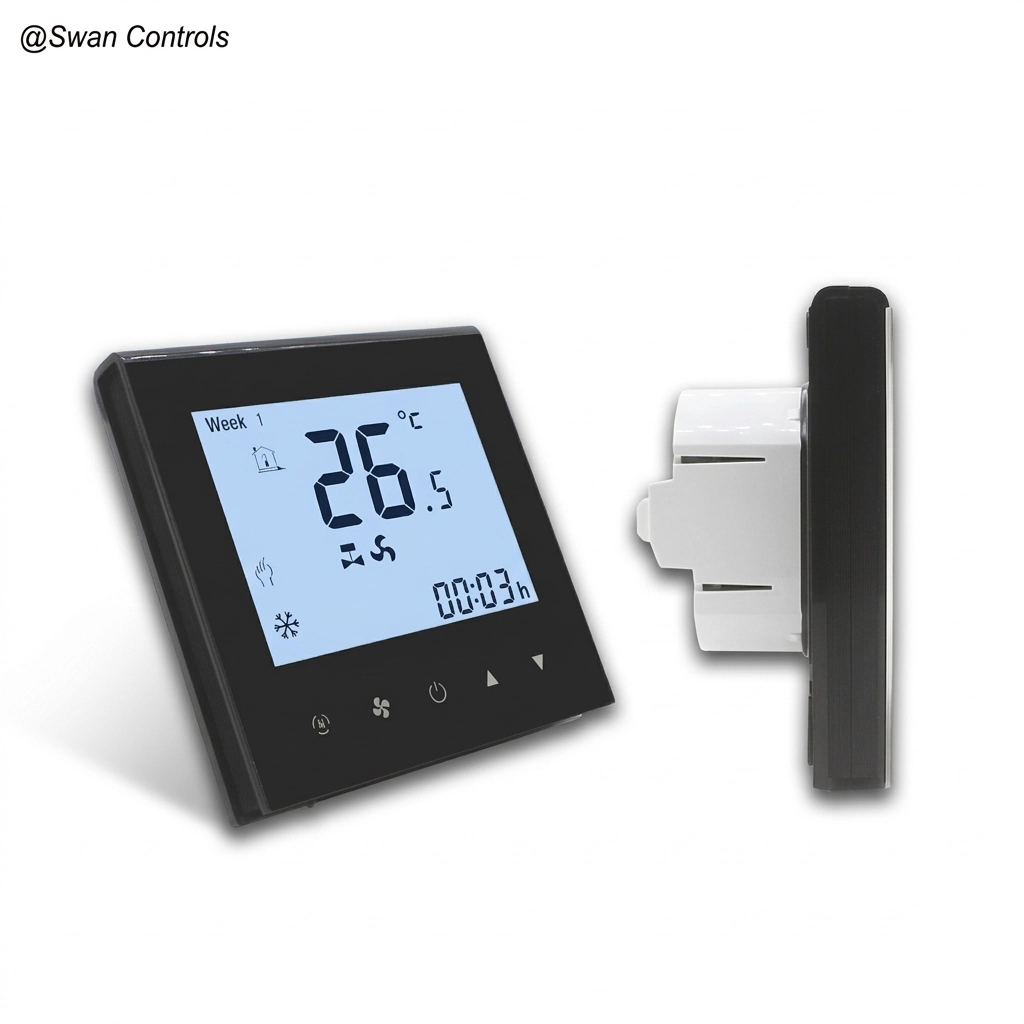Modbus Thermostat for 0-10V EC Fan with Keycard Practical Features (m1)
