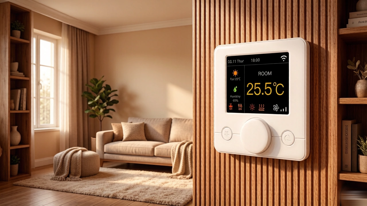 HTW-WF71-843 Smart 3 fan speed Fan Coil Thermostat with WiFi control for HVAC room temperature management