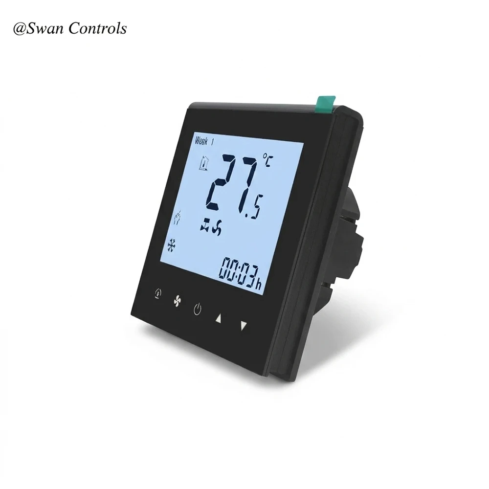 Smart Programmable Thermostat for FCU and 3A Water Heating System Convenient Setting (m1)