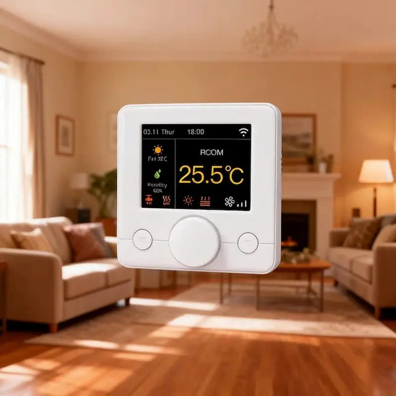 HTW-WF71-963S Smart Room Temperature Controller for 4 pipe fan coil unit HVAC system