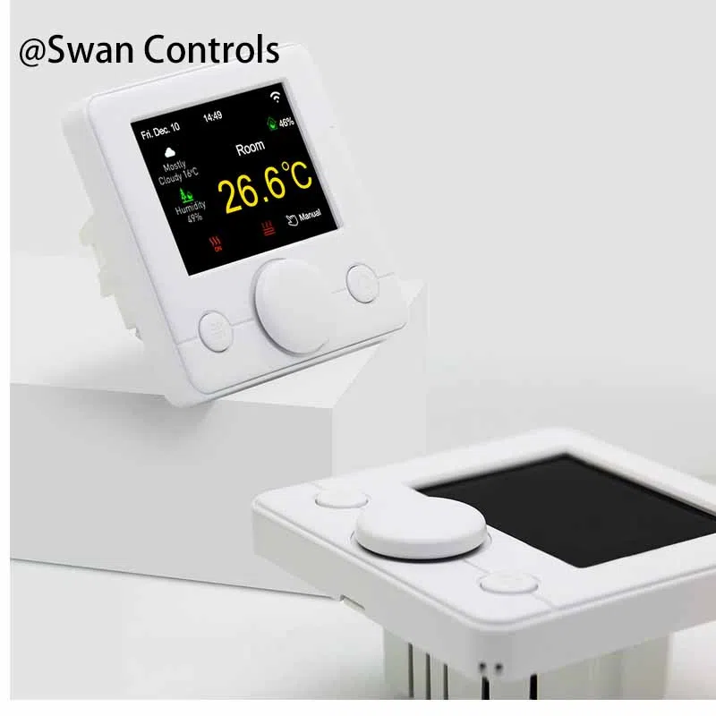 HTW-WF71-963S Smart Room Temperature Controller for FCU HVAC Applications HTW-WF71-963S Smart Room Temperature Controller for 4 pipe fan coil unit HVAC system