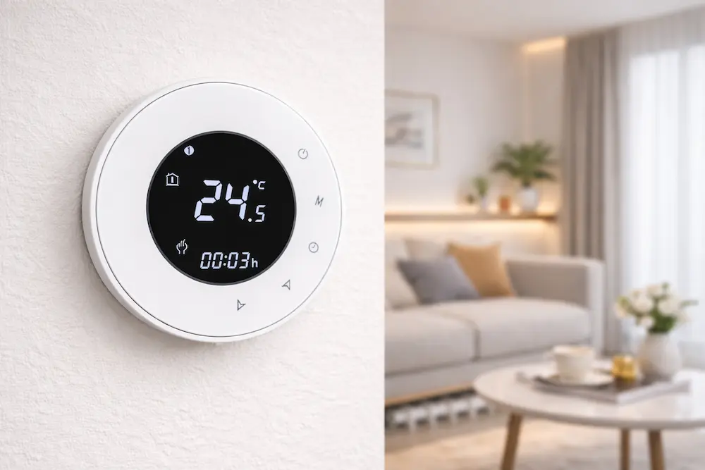Smart Water Heating Thermostat with Tuya WiFi control for household temperature management