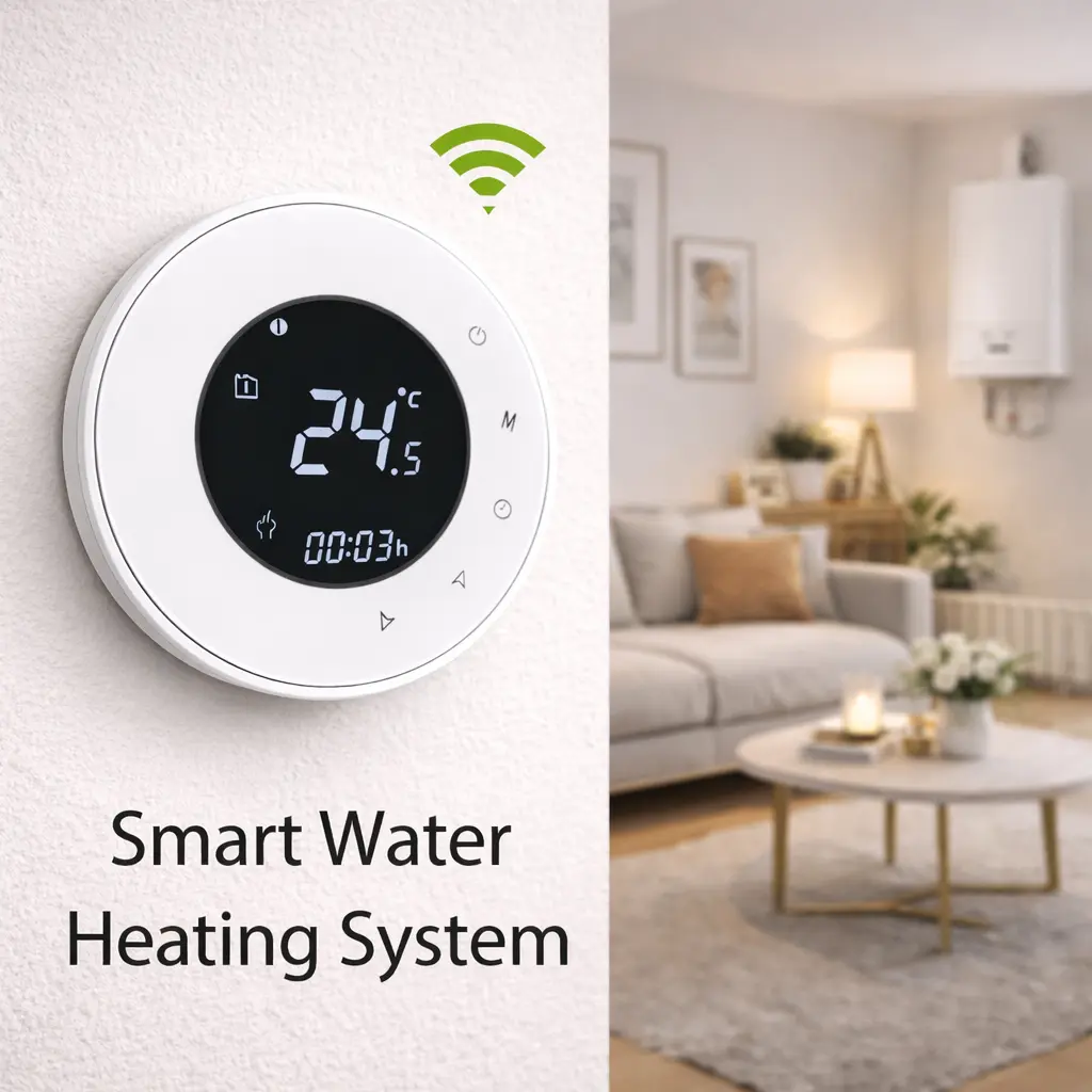 Smart Water Heating Thermostat with Tuya WiFi control for household temperature management