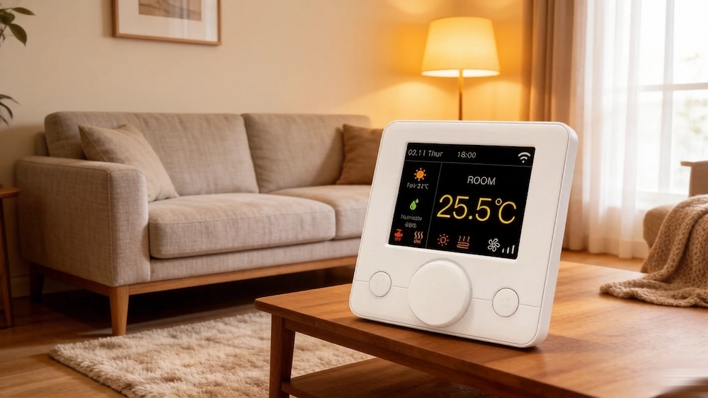 HTW-WF71-863 Smart Wifi Thermostat for 4 pipe fan coil unit HVAC temperature control