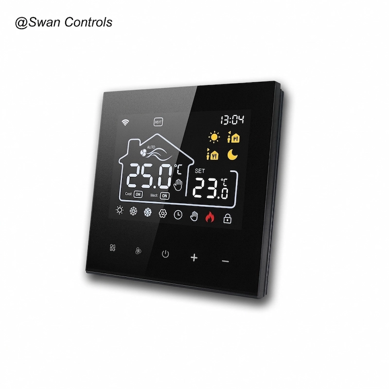 Stable 220V Digital Thermostat with Modbus VA Screen FCU System (m1) Stable 220V Digital Thermostat with Modbus VA Screen FCU System (m1)