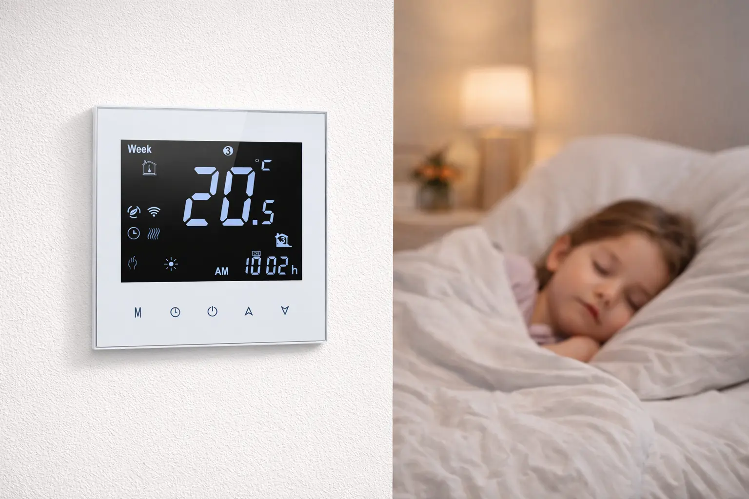 wifi water heating thermostat for indoor temperature control