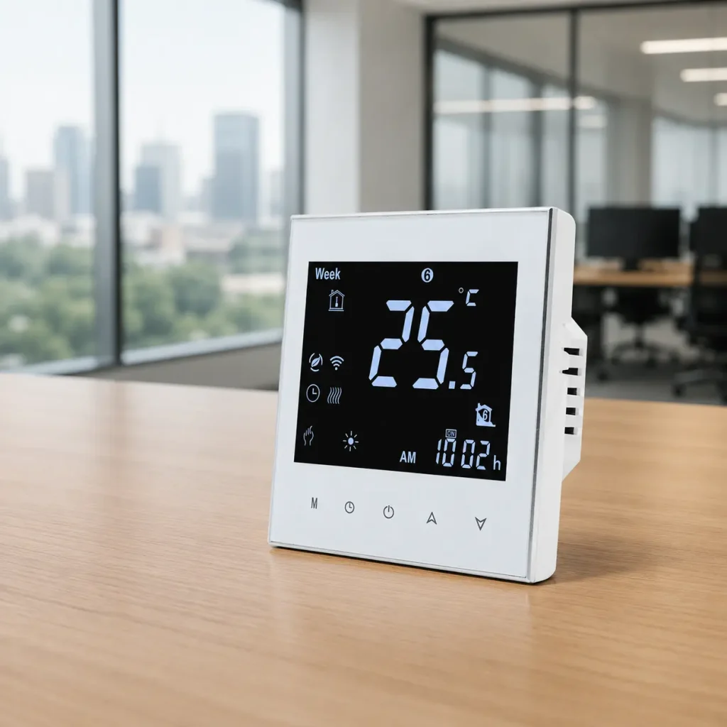 WiFi Thermostat With Keycard for fan coil HVAC temperature control