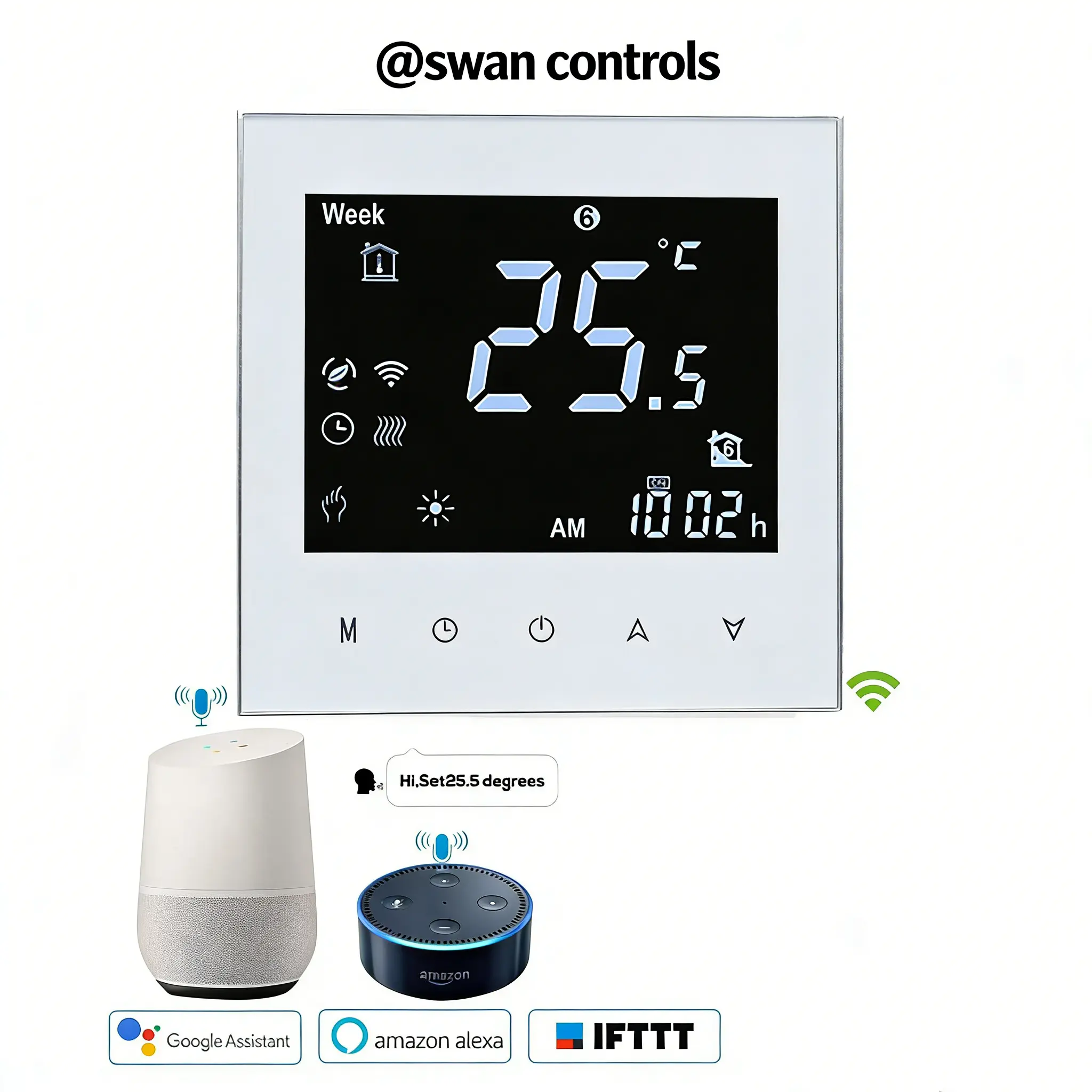 Tuya WiFi Water Gas Boiler Heating Thermostat Touch Screen Controller WiFi Water Gas Boiler Heating Thermostat with touch screen for room boiler heating control