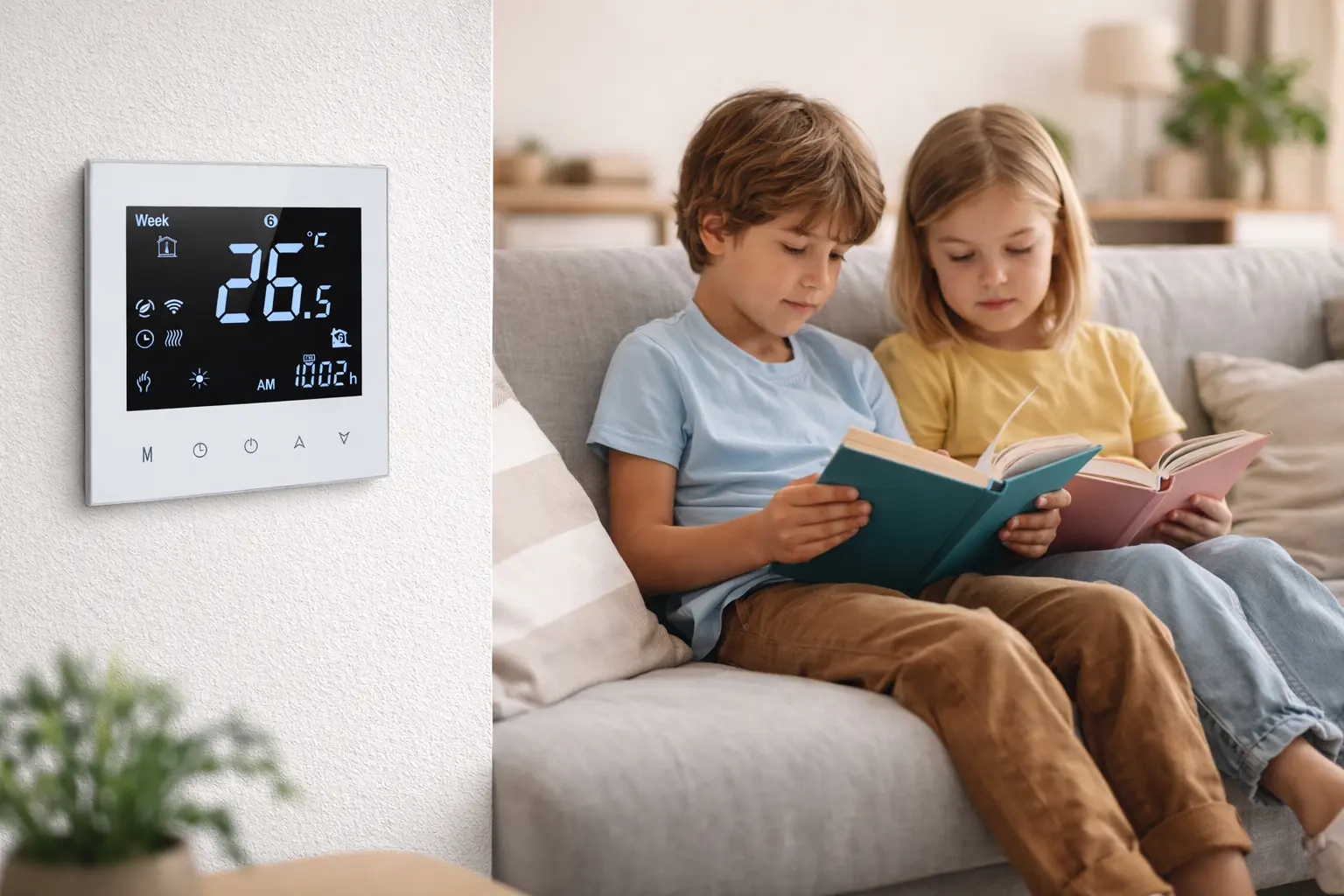 Water Gas Boiler Heating Thermostat for room temperature control in boiler heating systems
