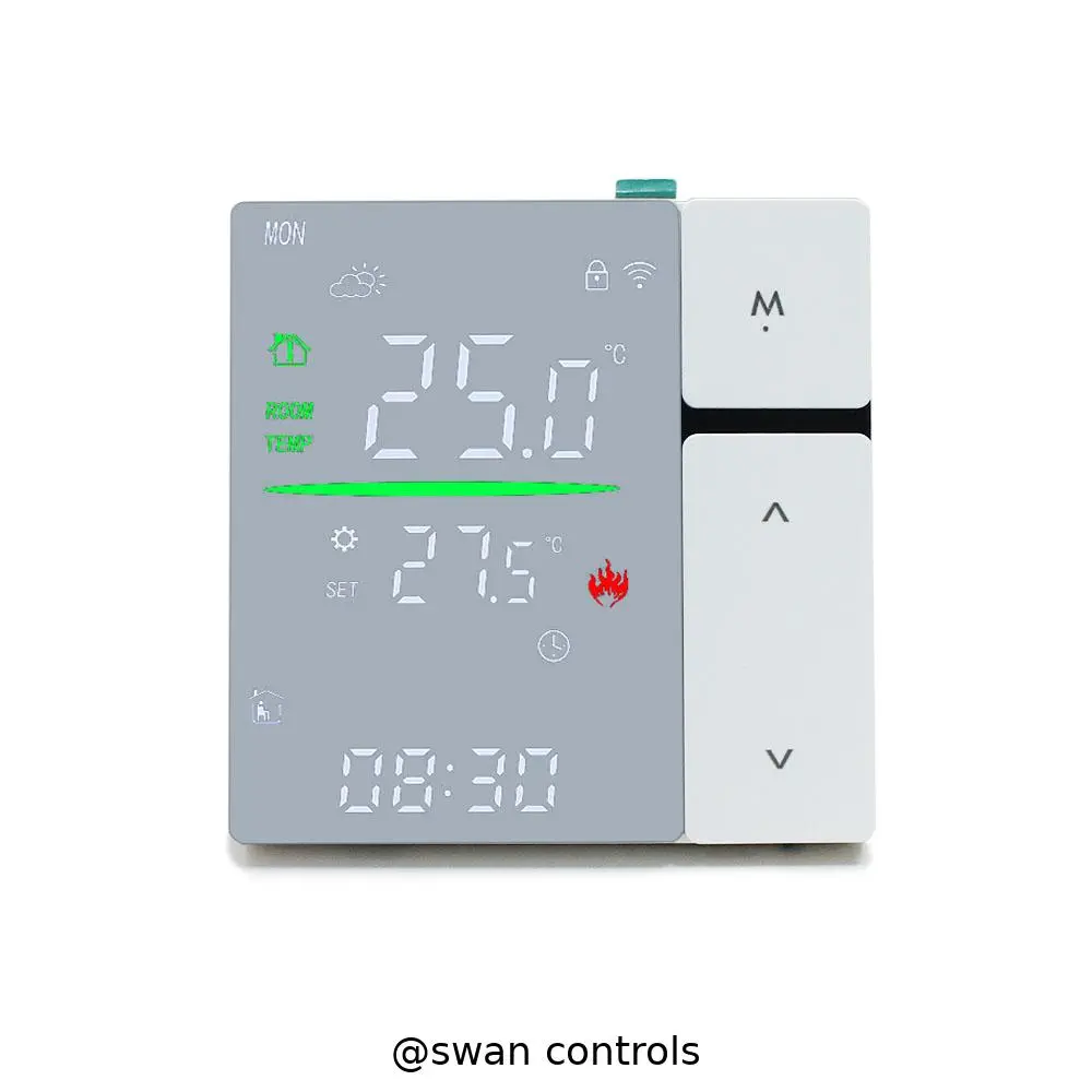 Competitive Price WiFi Water and Boiler Heating Thermostat with LED display for smart heating system HTW-WF06RP-3ANV-W WiFi Water and Boiler Heating Thermostat with LED screen for indoor heating control