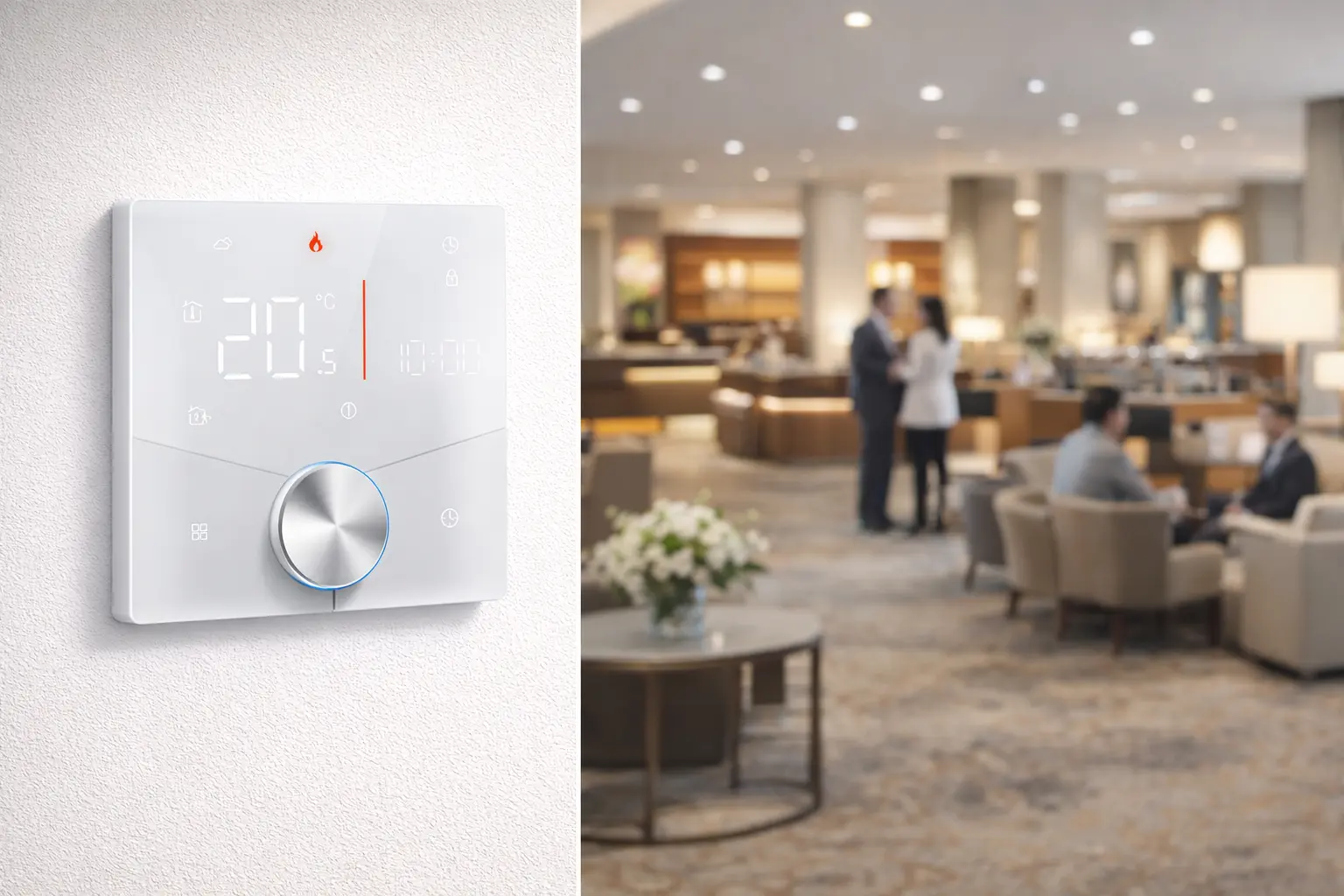Professional CE 3A WiFi Water Gas Boiler Heating Thermostat with white backlit display for heating system control