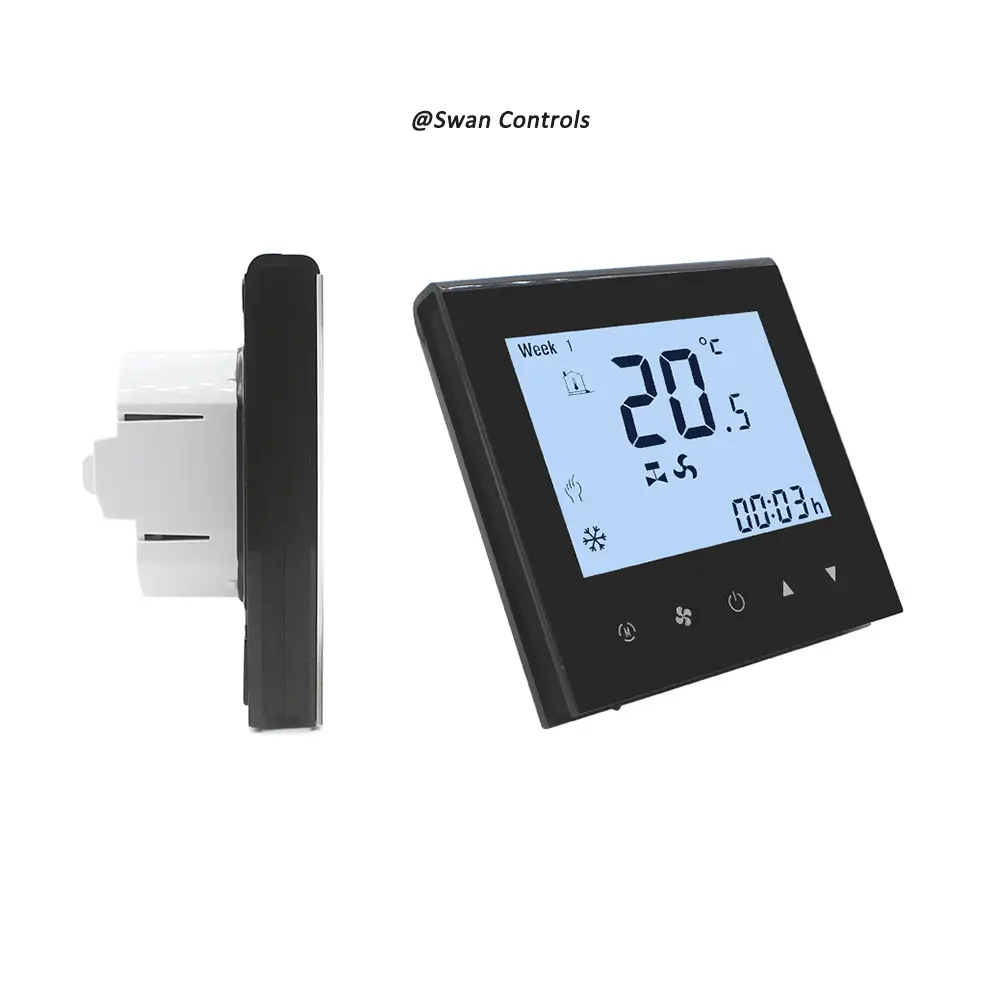 0-10V Output Hotel Room Fan Coil Thermostat with Keycard Energy Efficient 1