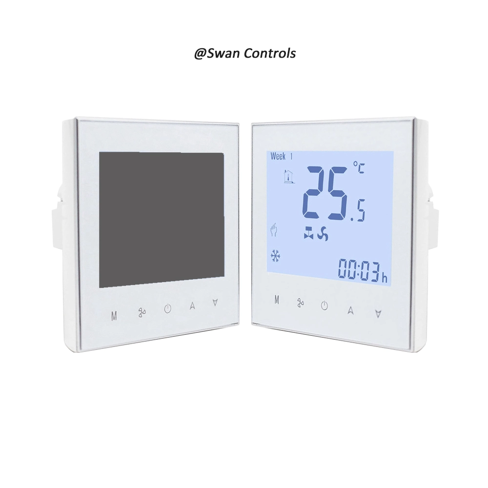 24V One Single Fan HVAC Thermostat Modulating Valve Clear Interface (m1)