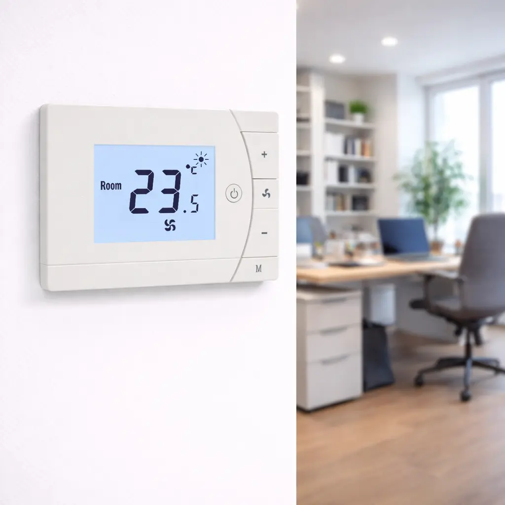 WiFi Thermostat With External sensor for room temperature control in fan coil system