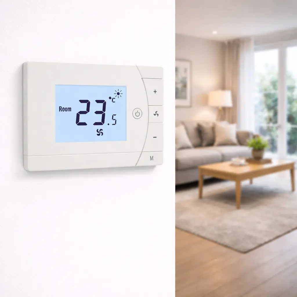 HTW-31-F13-4 fan coil thermostat 4 pipe fan coil thermostat programmable room temperature controller